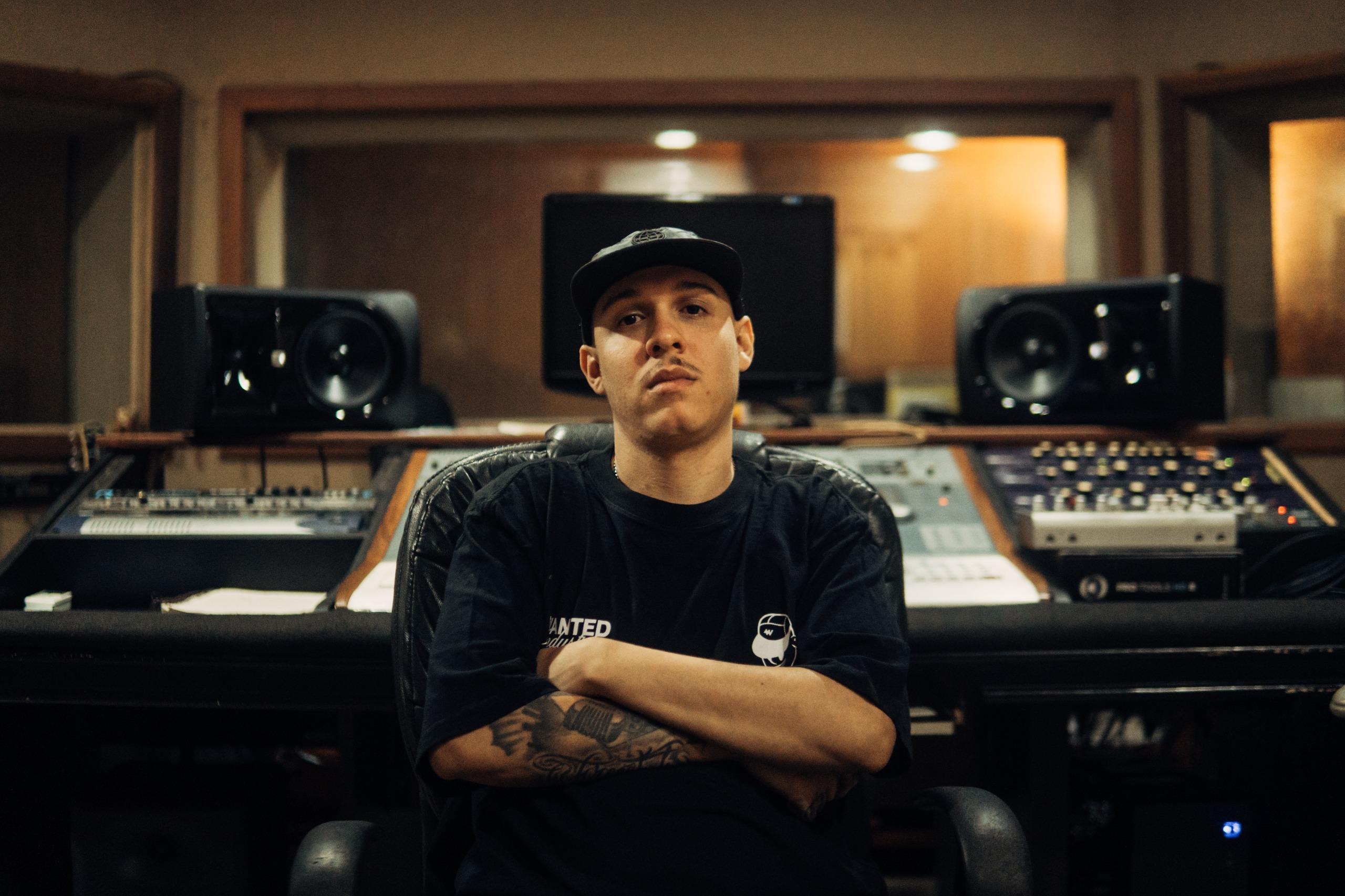 CRVZ music producer in the studio